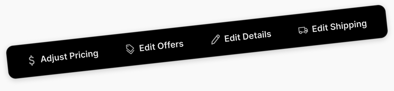 Bulk edit